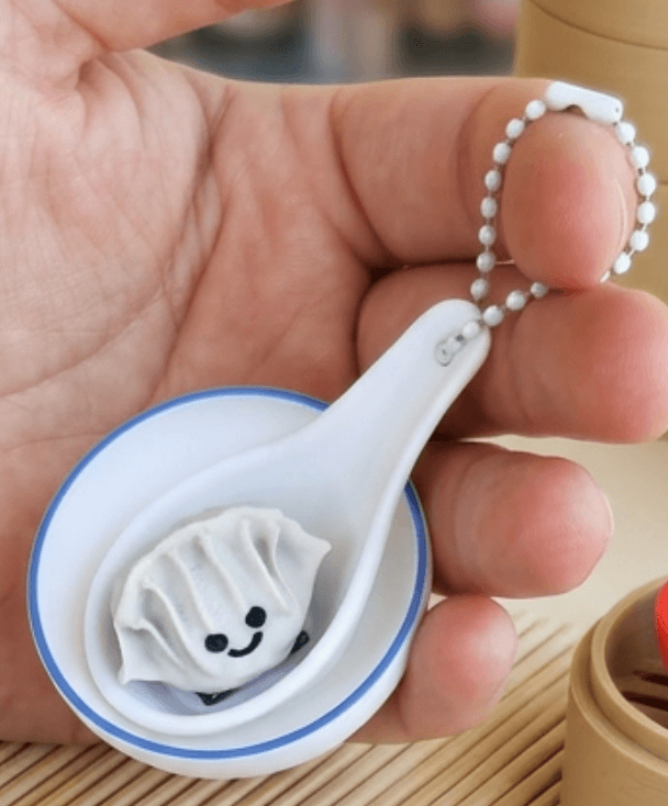 xiao long bao and siew mai — 3D printed fidget clicker handmade in Singapore by Layzi Clicky